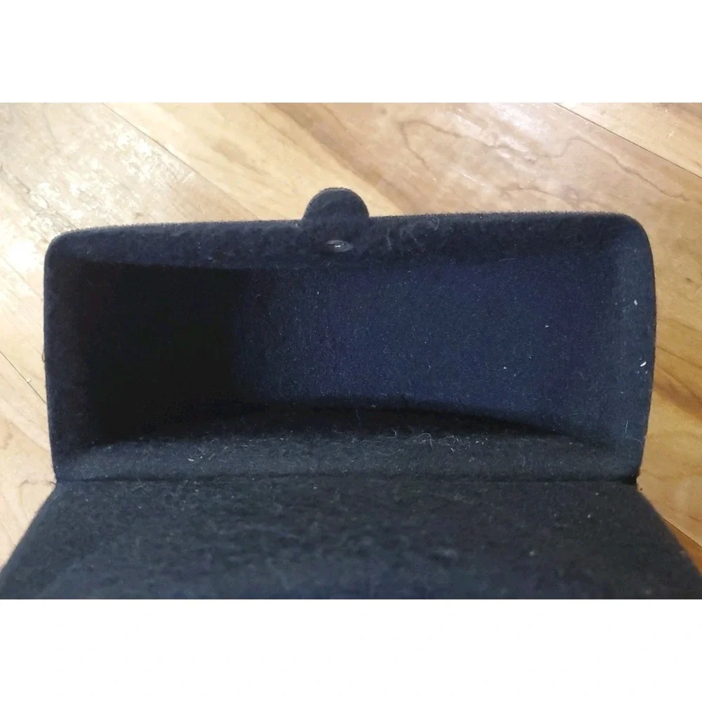 Vintage 90s‎ Oakley Hard Shell Sunglasses Case Soft Top Snap Closure Black